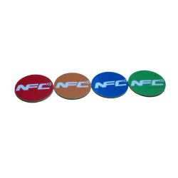 NTAG203 Green Round NFC Tag Sticker (144 bytes)