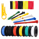 Hookup Wire Kit (6 colors, 5m each, AWG18, Solid Wire) PVC (broken seal)