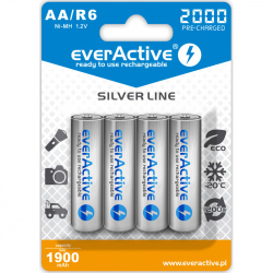 Set of 4 EverActive Ni-MH R6 / AA 2000 mAh Batteries