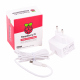 Pachet Raspberry Pi 4 Model B/8GB + Carcasă Alb cu Roșu și Alimentator Alb Oficial 5 V, 3 A