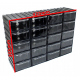 20 Black Drawers Set (drawer dimensions 105x120x60mm, polypropylene)