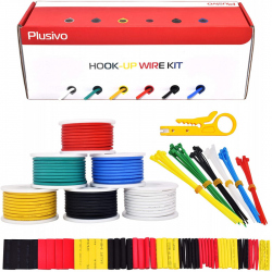 Plusivo Silicone Wire Kit (18AWG, 6 colors, 5m each)(unsealed)
