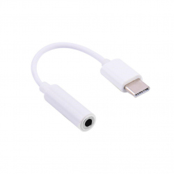 Cablu Adaptor USB Tip C la Audio Alb