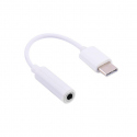 White USB Type C to Audio Adapter Cable