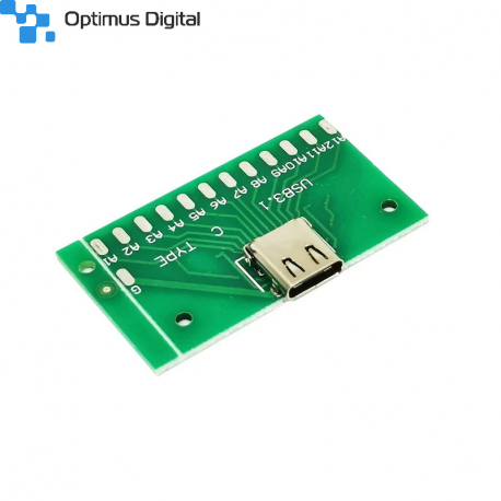 Placă PCB cu Conector USB 3.1 mufă tip C 24 pini