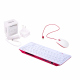 Raspberry Pi 400 Keyboard with Mouse and White Power Supply