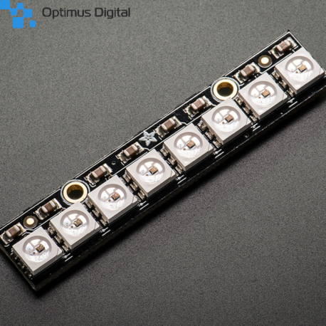 Adafruit NeoPixel Stick - 8 x 5050 RGB LED with Integrated Drivers