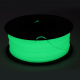 1.75 mm, 1 kg Glow in the Dark PLA Filament for 3D Printer - Green