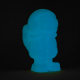 1.75 mm, 1 kg Glow in the Dark PLA Filament for 3D Printer - Blue
