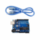 Development Board Compatible with Arduino UNO R3 (ATmega328p + ATmega16u2) + 50 cm Cable