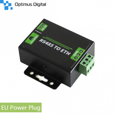 Convertor de la RS485 la Ethernet pentru Europa