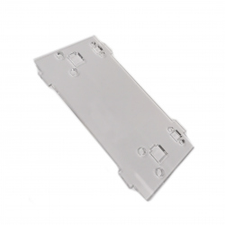 Plate for Front/Back Mounting on the 4 Motors Robot Kit (with mounts for LEDs, Transparent)