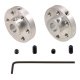 Pololu Universal Aluminum Mounting Hub for 1/4″ (6.35mm) Shaft, No. 4-40 Holes (2-Pack)