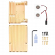 Heatsink Case for Raspberry Pi 4 (Gold Color, Dual Fan)