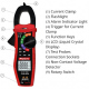 Plusivo AC/DC Current Digital Clamp Meter T-RMS 6000 Counts