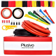 Set de fire siliconice Plusivo (12AWG, 2 culori, 3m fiecare)