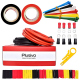 Plusivo 12AWG Hook up Wire Kit - 600V Tinned Stranded Silicone Wire of 2 Different Colors x 3m each