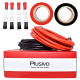 Set de fire siliconice Plusivo (12AWG, 2 culori, 3m fiecare)