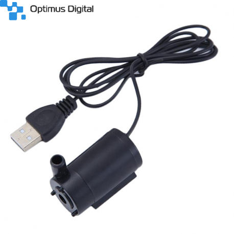 5V Noiseless Mini Submersible Pump with USB input Plug