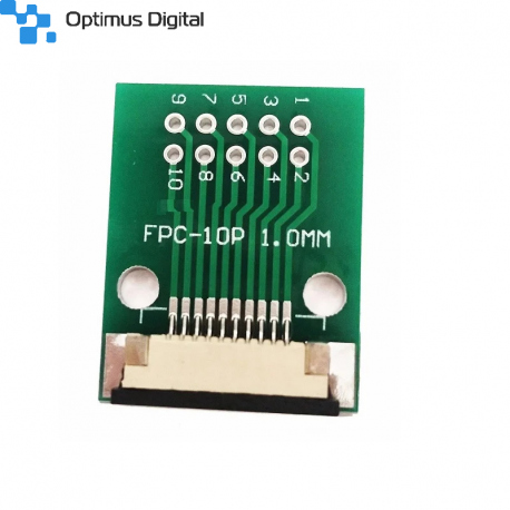 FFC / FPC Adapter Board 1mm to 2.54mm Soldered Connector – 10 pin