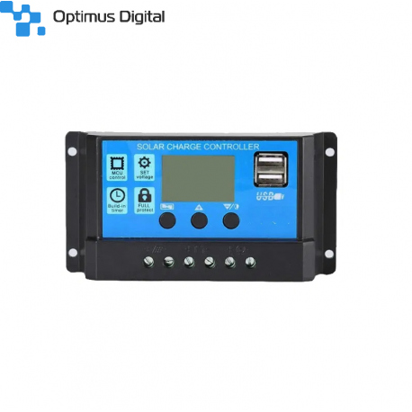 20A Intelligent LCD Solar Controller with USB Output Port