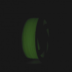 Filament Fosforescent 1.75 mm, 1 kg PLA pentru imprimanta 3D – Galben luminos