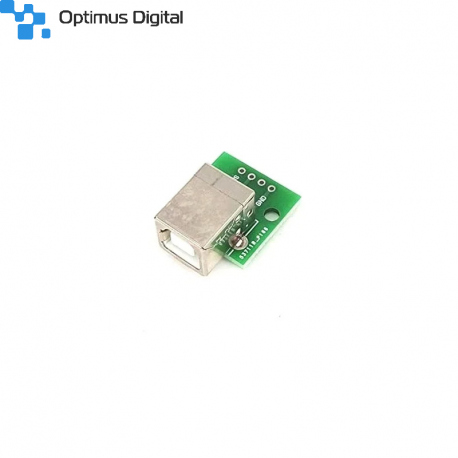 USB Type-B Female Head to DIP 4 pin Breakout PCB Module