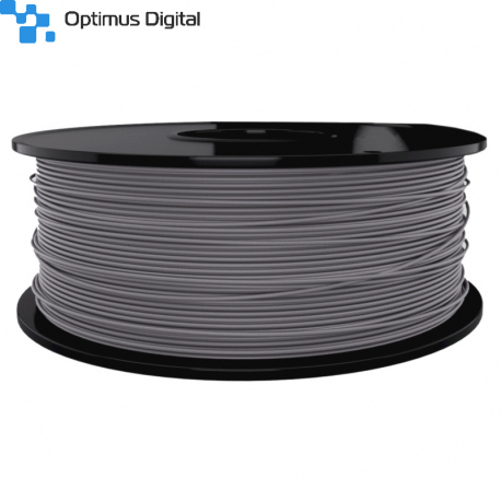 Filament pentru Imprimanta 3D 1.75 mm PLA 1 kg - Argintiu