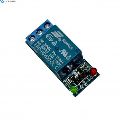 Modul  releu  cu un canal (comandat cu 5 V)
