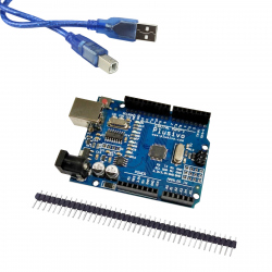 Placă de Dezvoltare Compatibilă cu Arduino UNO (ATmega328p și CH340) şi Cablu 50 cm
