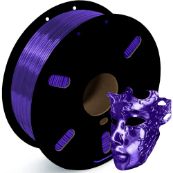 1.75 mm, 1 kg PLA Silk Gloss Filament for 3D Printer - Purple