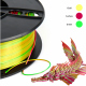 1.75 mm, 1 kg PLA Silk Three Colors Filament for 3D Printer - Gold/Green/Fuchsia