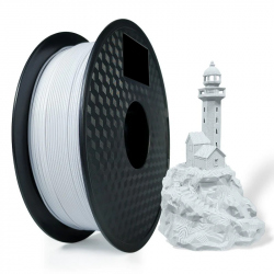 Filament High Speed pentru Imprimanta 3D 1.75 mm PLA 1 kg - Alb