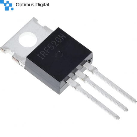 Tranzistor Mosfet IRF520N (Canal N, 70W, 100V, 10A)