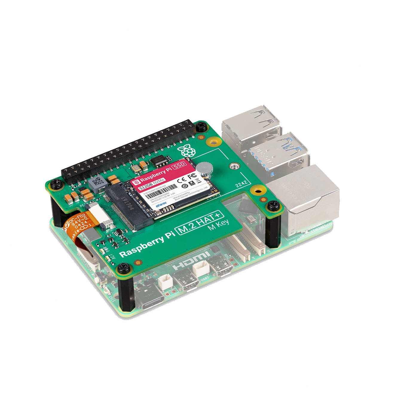 【美品】Raspberry Pi 5スターターキット & 512GB SSD Raspberry Pi SSD Kit for Raspberry Pi 5 (512GB)
