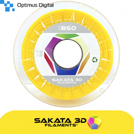 Filament Sakata 3D PLA Ingeo 3D850 - Galben 2.85 mm 1 Kg (vidat, cutie deteriorata la transport)