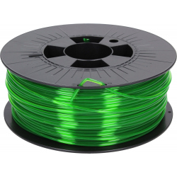 1.75 mm, 1 kg PLA Filament for 3D Printer - Transparent Green