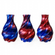 1.75 mm, 1 kg PLA Silk Two Colors Filament for 3D Printer - Blue & Red