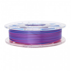 1.75 mm, 1 kg PLA Silk Two Colors Filament for 3D Printer - Blue & Rose Red