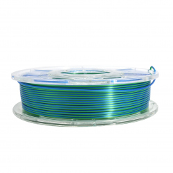 1.75 mm, 1 kg PLA Silk Two Colors Filament for 3D Printer - Blue & Green