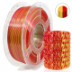 1.75 mm, 1 kg PLA Silk Two Colors Filament for 3D Printer - Gold & Red