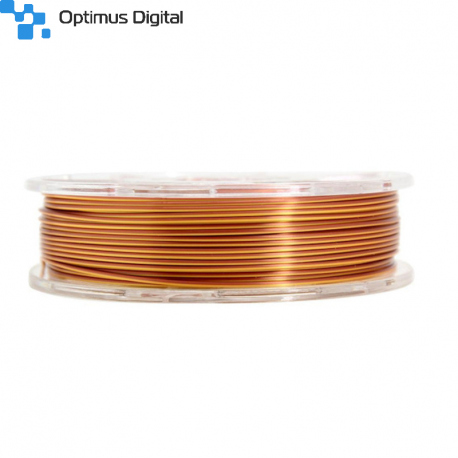 1.75 mm, 1 kg PLA Silk Two Colors Filament for 3D Printer - Gold & Copper