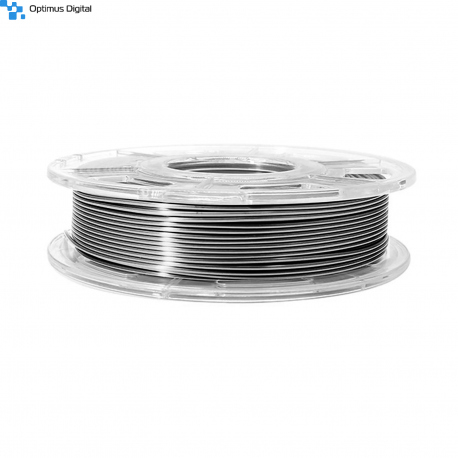 1.75 mm, 1 kg PLA Silk Two Colors Filament for 3D Printer - Silver & Black