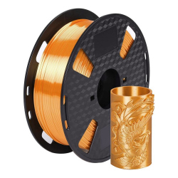 Filament Silk Gloss pentru Imprimanta 3D 1.75 mm PLA 1 kg - Portocaliu