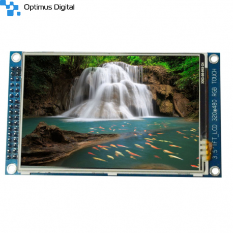 Modul LCD de 3.5'' cu Touchscreen - Controller ILI9486 și XPT2046 (320x480 px)