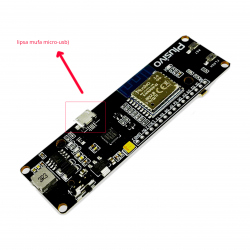 ESP8266 WiFi Development Board with 18650 Li-Ion Battery Support (faulty, missing microusb port, for spare parts)