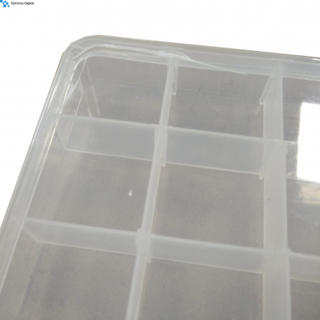 Plastic Box with 15 Compartments (17.4 x 9.8 x 2.2 cm)