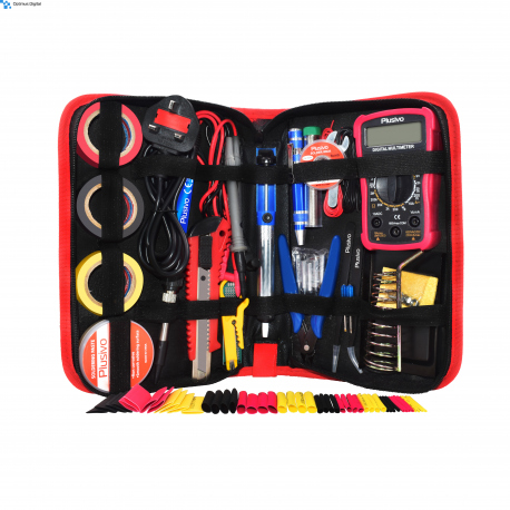Plusivo Soldering Iron Kit with Digital Multimeter