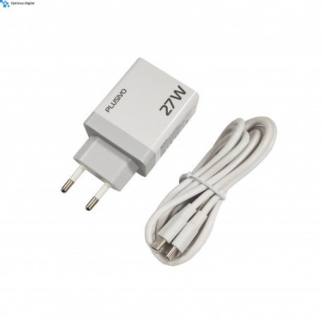 White Power Supply 27W for Raspberry Pi 5