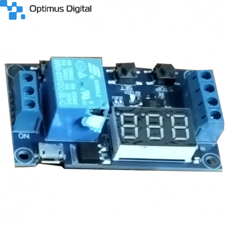 6-20V 1-Channel Power Relay Module with Adjustable Timing Cycle